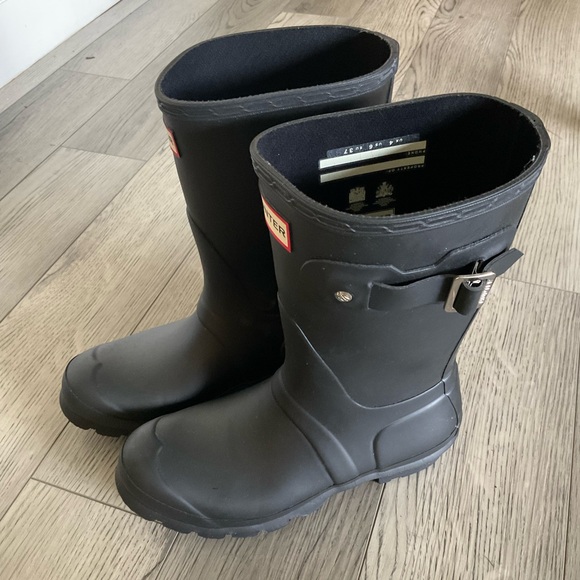 Hunter Original Short Black Waterproof Boots - Picture 9 of 15